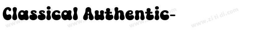 Classical Authentic字体转换